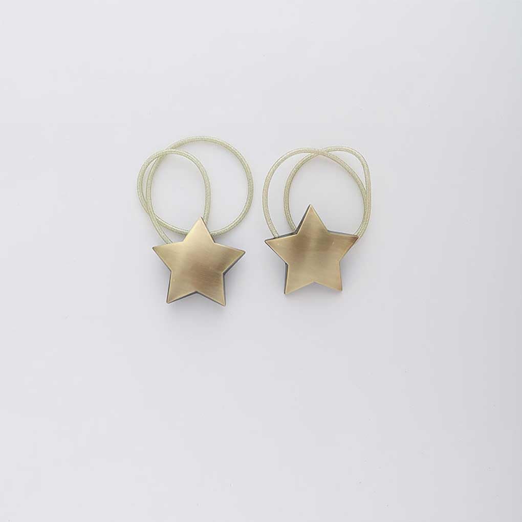 Lot de 10 embrasses de rideaux en métal pour salon, chambre à coucher, clip de fixation à clipser, style 2 étoiles