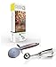 Pizza Cutter Ice Cream Scoop Set / Stainless Steel Wheel with Soft Grip Handle / 2 1/2-inch Cookie Scoop and Ebook 