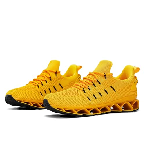 Image of Mens Running Shoes Mesh Breathable Trail Runners Fashion Sport Blade Walking Tennis Sneakers