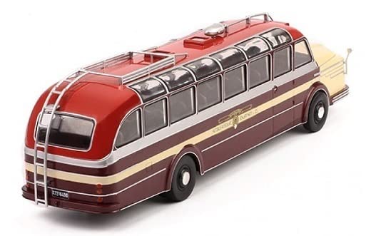 Amazon | 1/43 クルップ タイタン ダーク レッド ベージュ バス Krupp