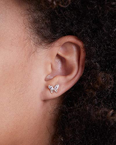 Milla Solid 100% Real 14K Gold Stud Earrings| All Day Wear | Hypoallergenic | Multiple Styles and Trends For All Occasions3