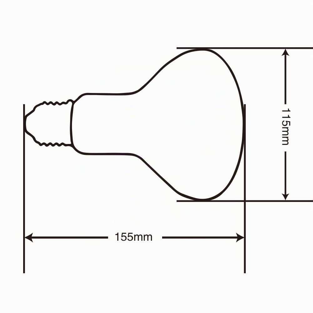 LUCKY HERP Lampadina a vapore di mercurio per rettili da 125 W, vetro trasparente R115 per la massima penetrazione UVB, lampada termica UVA UVB 3 in 1, lampada solare professionale per terrari di