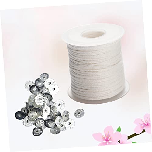Set de Mechas para Velas de Algodón con Pestañas para DIY miniatura 4