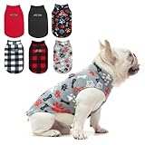 BEAUTYZOO 犬服 犬の冬服 ペット服 Tシャツ 防寒 暖かい 柔らかい Dカン付き 快適 洋服 フリース素材 タンクトップ ドッグウェア 秋冬 春服 伸縮性 洗える 散歩 家着 お出かけ 人気 カジュアル おしゃれ 可愛い 小型犬 中型犬 大型犬 柴犬（グレー&足跡、Mサイズ）