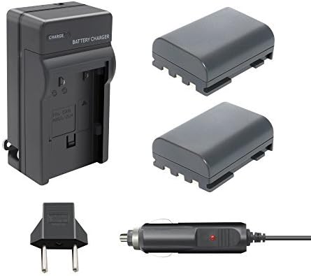 TURPOW NB-2LH NB-2L Battery 2Pack Charger Set Compatible with Canon PowerShot G9 G7 S30 S40 S45 S50 S60 S70 S80, for Canon DC410 DC420 R100 R11 EOS Digital Rebel XT XTi VIXIA HF R10