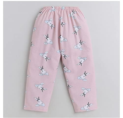 Image of Cotton Printed Night Dress Soft Night Suit Sleepwear Nightwear Set Unisex Kids Wear