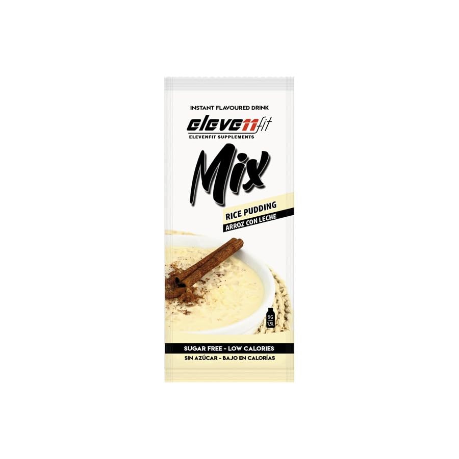 Mix Saborizante - Elevenfit - Pack 24 unidades – Mix Saborizante sin azúcar 24x9g (24Unidad, Arroz con Leche)