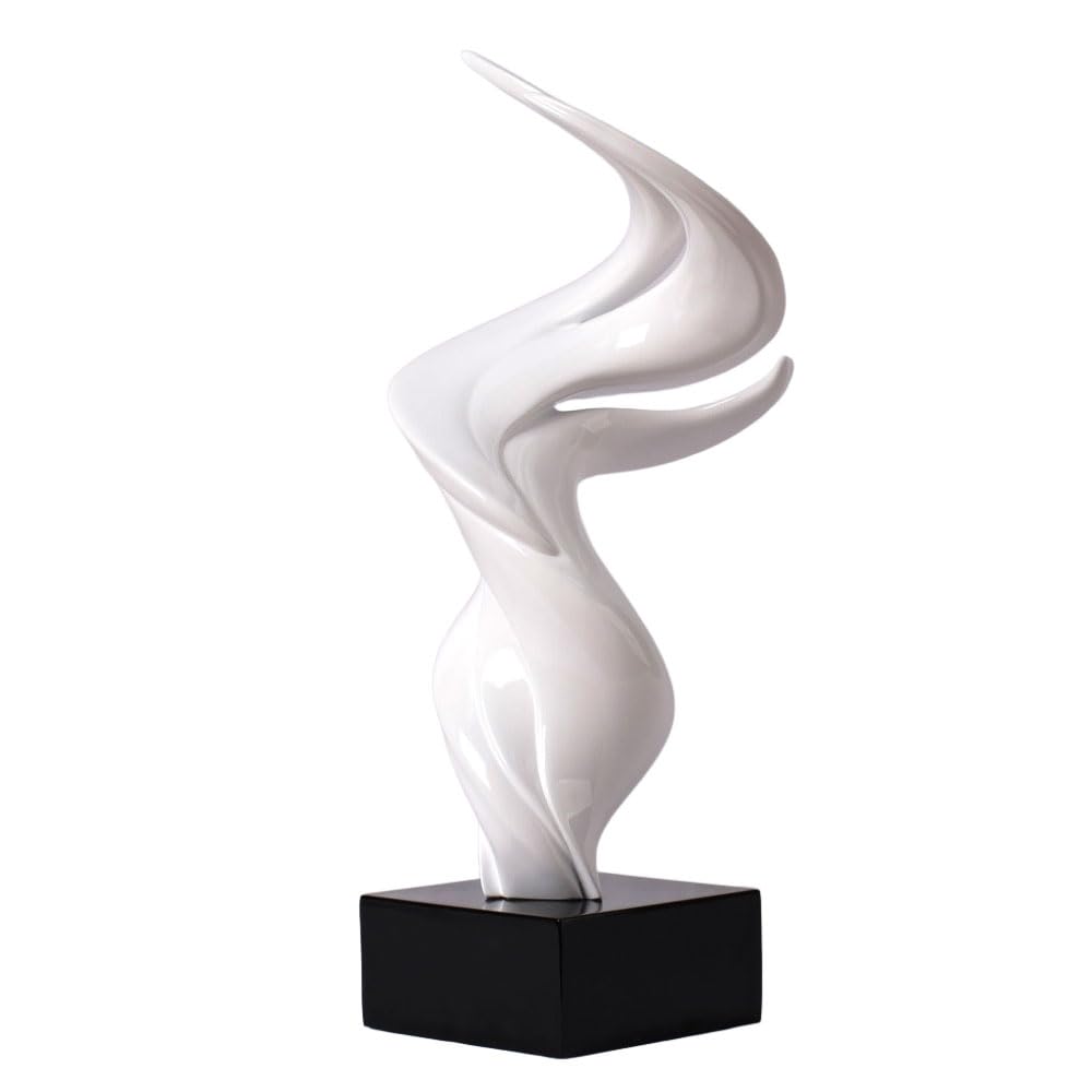 HAUCOZE Modern Skulptur Dekor Moderne Kunst Geschenk Abstrakte Statue Figur Heim Dekoration für Wohnzimmer Schreibtisch Regal 41cm