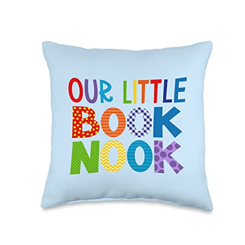 Our Little Book Nook Kids Reading Corner Colorful Whimsical Throw