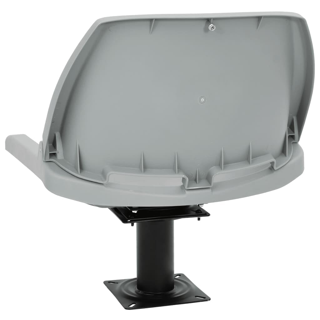 Mangloder - Sedile per barca con piedistallo, girevole a 360°, per barca a vela, jolle, yacht catamarano, trampolino d'acqua, sedile comodo con schienale, funzione pieghevole, materiali in plastica