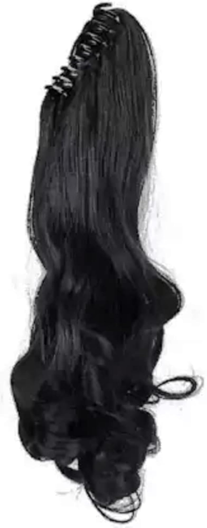 Wavy Ponytail Black Extension Wig for Women