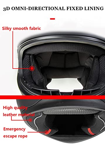 Casque de moto intégral adulte idéal pour vos trajets quotidiens en scooter et balades - 7