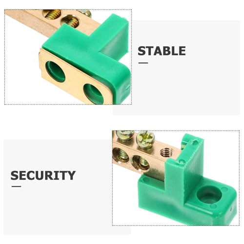 Bloque de terminales de cobre de alta conductividad POPETPOP para cableado seguro, 5 uds. 7