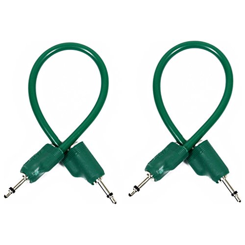 Naisian Tiptop Audio Green 20cm Stackcables 2 Pack