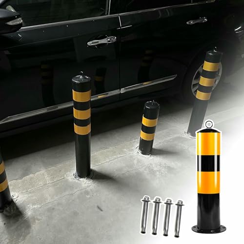 Poste de barrera de estacionamiento grueso y resistente para entradas 2