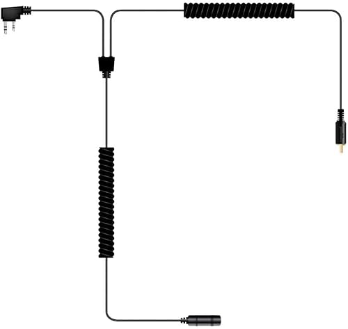 Rugged Radios Motorcycle Communication Kit Harness Only with Helmet Kit Y Harness and Velcro Push to Talk Button for Rugged R1 V3 RH5R GMR2 PLUS RDHX RDH16 Baofeng UV-5R F8HP 5RM - Thumbnail 4