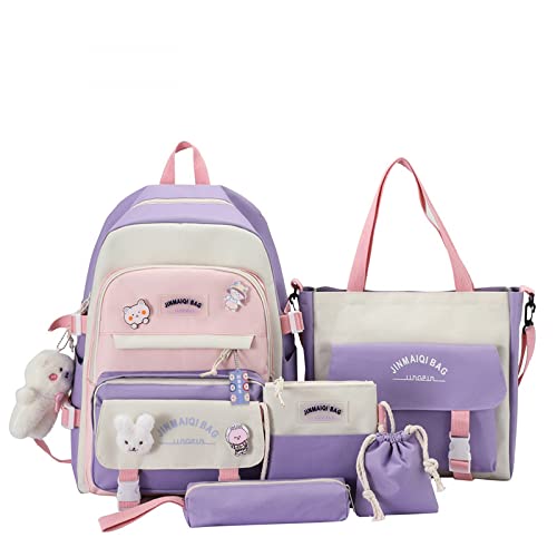 NUTOT kit mochila feminina, mochila para notebook feminina,bolsa de ombro feminina,estojo escolar bo