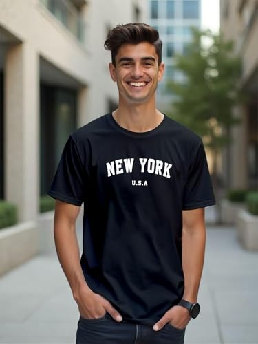 Image of XENOVAURBAN Men's Printed T-Shirt Combo Pack of 3 | Regular Fit Cotton Tshirts for Man