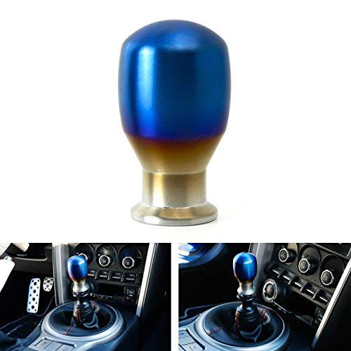 Ijdmtoy Burnt Titanium Finish Jdm Drop Shape Shift Knob Universal Fit Compatible With Most Car 4 5 6 Speed Manual Or Automatic Etc. #TOP7