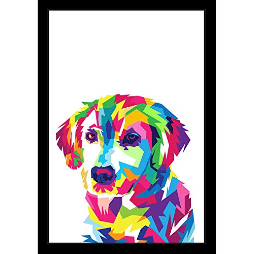 Quadro de Cachorro aquarela