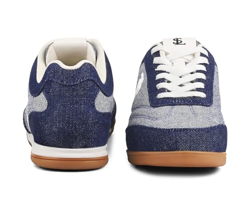 Image of LOUIS STITCH Women's Casual Lightweight Sneakers | Ortholite Cushioned Comfort | Dual-Color TPR Sole | Lightweight & Comfortable Casual Lace-Up Shoes | LSD-SNK-NBL & DNM