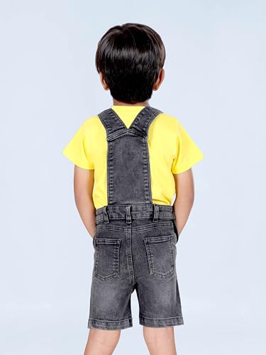 Image of KiddoPanti Boys Denim Dungaree Shorts