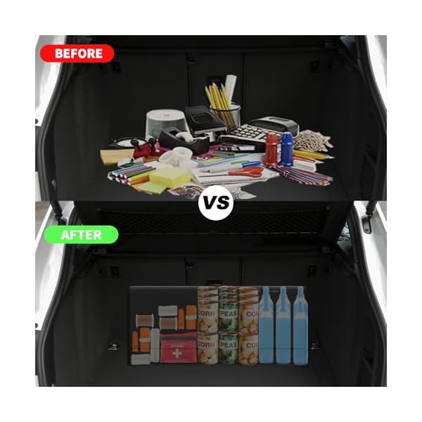 Trunk Organizers, Car Organizers, Storage Solutions, and Car Storage Organizers for SUVs, Sedans, Back Seats, and Luxury Vehicles with Lid, Leather, Small, Large (Carbon Fiber, XXL) - Image 4