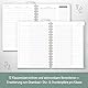 Häfft® Lehrer-Planer 2025/2026 A4 + Deluxe Green Canvas Hardcover Lehrerkalender groß, Schuljahresplaner mit Spiralbindung, Schulplaner - nachhaltig & klimafreundlich