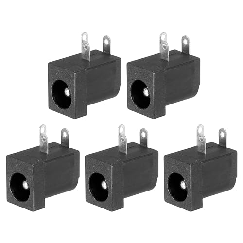 Conector de energía DC 5.5x2.5mm femenino 5 pack miniatura 1