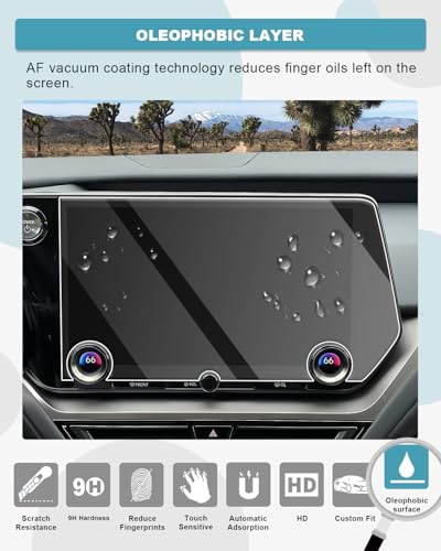 Image of CDEFG for 2025 2026 Lexus GX 550 Screen Protector 14-Inch Tempered Glass for 2024-2026 Lexus GX550 (Premium /Luxury /Overtrail) Accessories Screen Cover HD Anti Fingerprints 9H Hardness