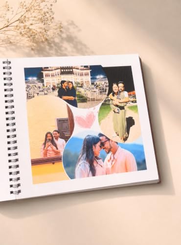 Image of HBH Anniversary Memory Album with Custom Photo Inserts Keepsake