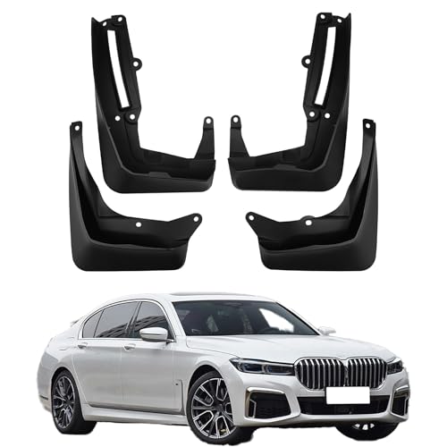 Custom Mud Flaps for BMW 7 Series G11/G12 2017 2018 2019 2020,All-Weather Splash Guards Stay Clean Protect Paint Tire Protector Mudflaps Guard Mud Guards Splash Front Rear