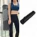 Menolana Yoga Mat Bag Storage Bag Adjustable Strap Zipper Pouch Lightweight Carrying Case Yoga Mat Carrier for Office Beach Travel Gym, Black