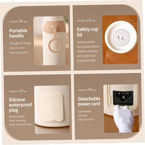 Tetera Eléctrica Portátil de 500ml con 6 Ajustes de Temperatura miniatura 5