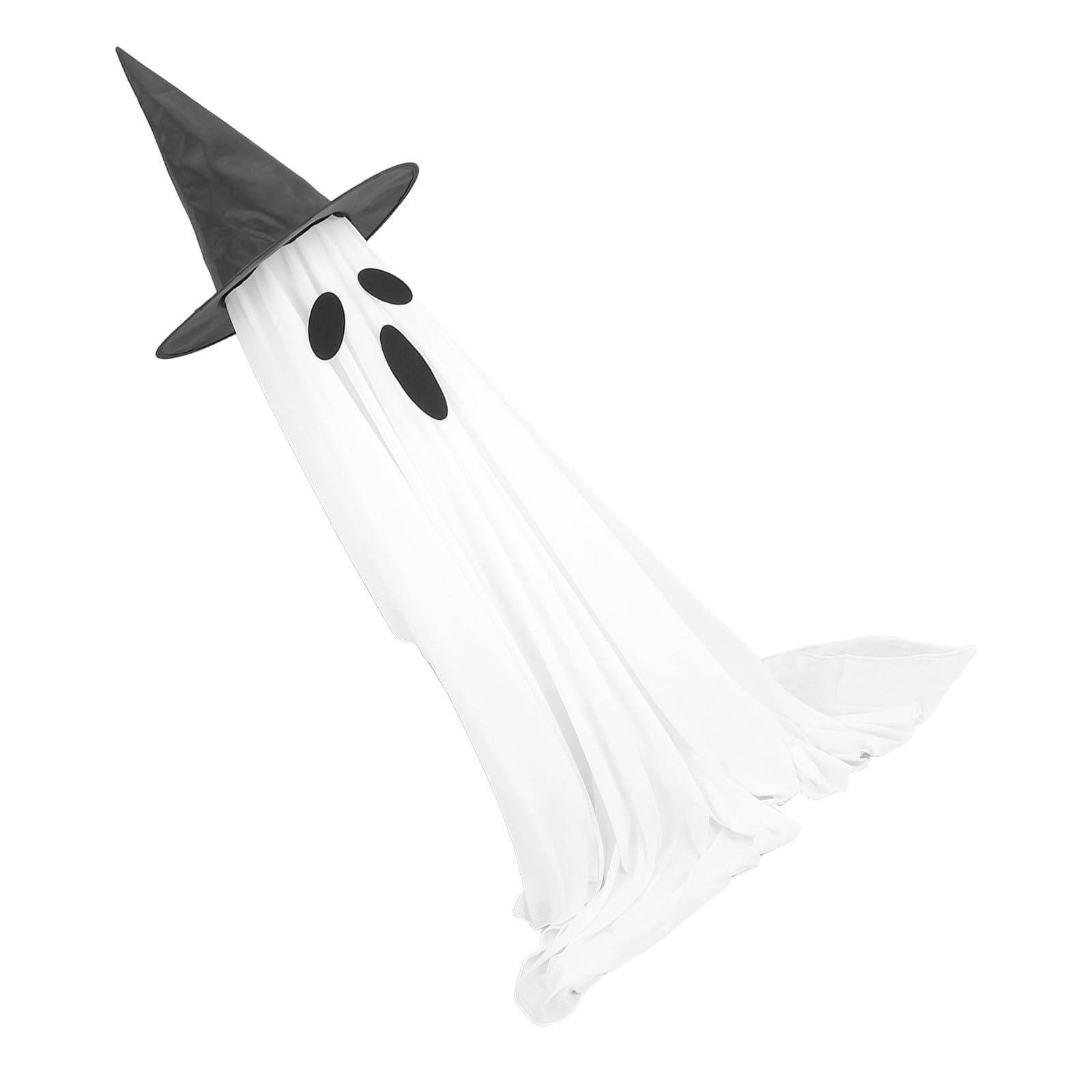 Toyvian Decorazione Halloween da Esterno Fantasma Spaventoso e PVC Altezza 165cm Supporto a Colonna per Giardino e Veranda Facile da Montare e Interattiva