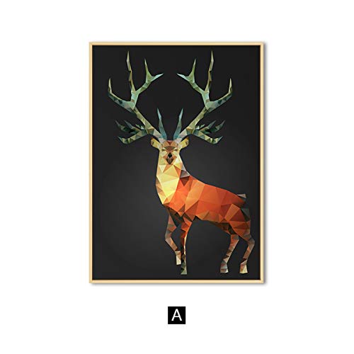 Image de cerf abstraite moderne pour salon chic et épuré - 3