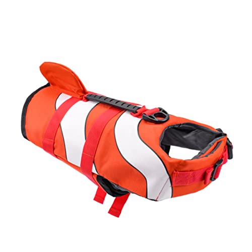 VANZACK Vest for Swimming Pet Swim Suit Puppy Summer Clothing High Visibility D-Ring Leash Attachment