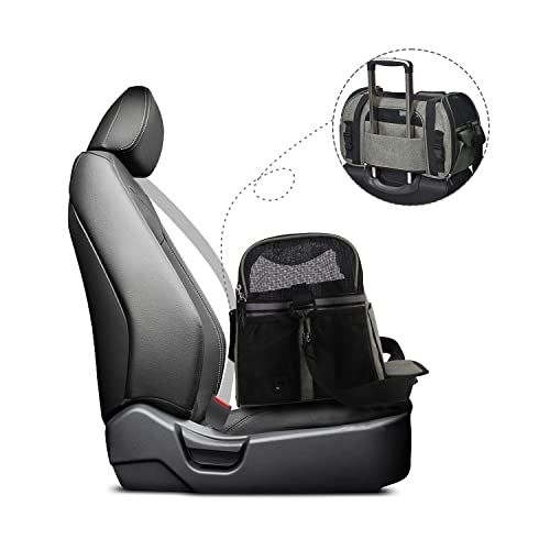 Jespet Soft-Sided Kennel Pet Carrier For Small Dogs, Cats, Puppy, Airline Approved Cat Carriers Dog Carrier Collapsible, Travel Handbag & Car Seat #TOP5