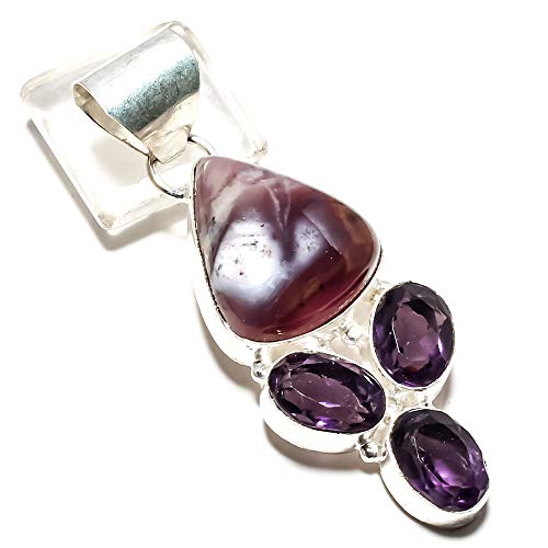 Pendentif améthyste naturelle et argent 925 pour sublimer votre tenue de soirée