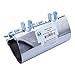 Stainless Steel One-Piece Galvanized Repair Pipe Clamp with Two Bolt, 2” X 6” inches | water pipe repair, plumber pipe holder, or copper pipe leak repair kit.
