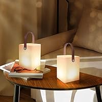Lampara de mesa para exterior interior Control remoto luz blanca cálida 100lm RGB 8 colores a prueba de agua IP54 lamparas sin cables, lampara noche para jardín mesa hotel decoración de pascua