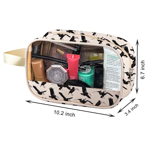 BLUPARK Vulture Clear Makeup Bag Animal Inspired Cosmetic Bag Gift for Bird Lover (Vultures)2