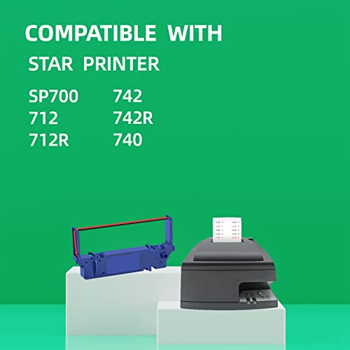 Paquete 36 cintas compatibles para impresora Star SP700 miniatura 3
