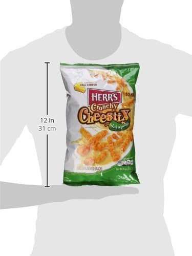 Herr's Jalapeno Crunchy Cheesetix 255 g