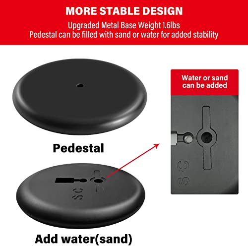 Senzhiyi Indoor Telescoping Flag Pole With Base 6Ft-8Ft,Aluminum Commercial Indoor Flagpole With Black Ball Top Finial,Heavy Duty Indoor Flag Pole Kit For Office School City Hall #TOP3