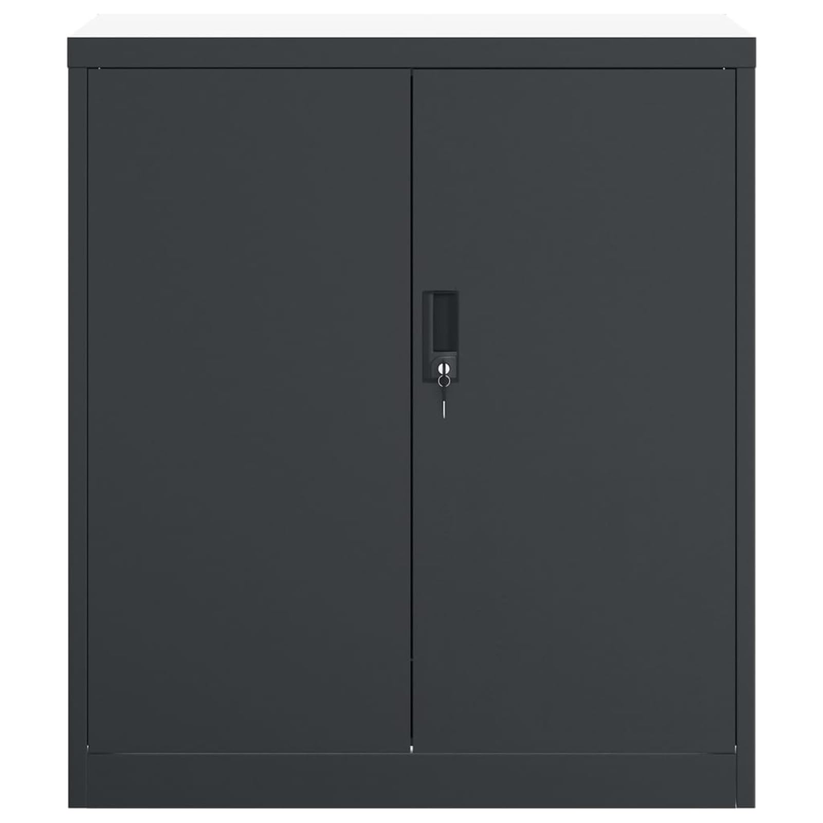 Armadio Classificatore Antracite 79x40x90 cm in Acciaio,Armadi Archivio,Armadio Classificatore,Armadi da Ufficio,Schedario da Ufficio-339735