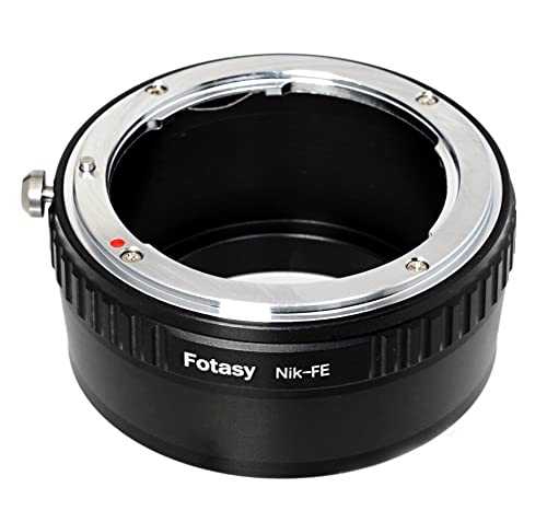 Fotasy Manual F Mount Lens To E-Mount Adapter, Nk E Mount Adapter, Compatible With Nikon F Lens Sony A7 A7R A7S Ii Iii Iv A9 A7C Alpha 1 A6600 A6500 A6400 A6300 A6100 A6000 A5100 A5000 A3500 Zv-E10 #TOP5