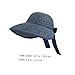 BESPORTBLE Portable Wide Brim Straw Sun Hat for Outdoor Use Large Brim UV Protection Lightweight and Beach Hat Craftsmanship Fashionable Sun-Shading Headwear for Men and Women Dark Blue