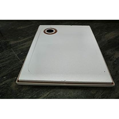Acryl Duschwanne superflach GERADE UNTERSEITE - zum direkten Aufkleben geeignet, rechteckig weiß/aus Deutscher Produktion/verschiedene Größen (weiß, 80 x 75 cm) – Bild 4