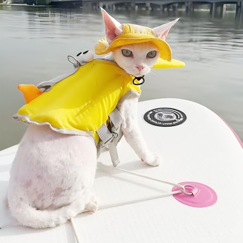 Cat Life Jacket XS Yellow